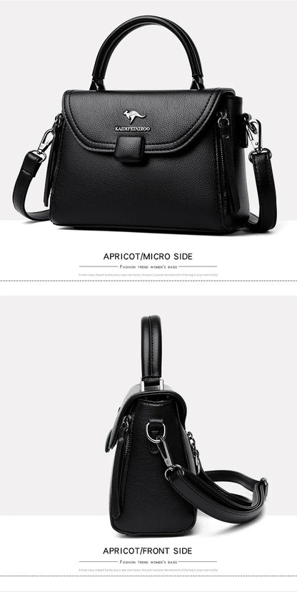 Authentic High Quality Soft Leather Luxury New Designer Fashion Casual Women's Shoulder Bag Handbag Crossbody Bags for Women2024