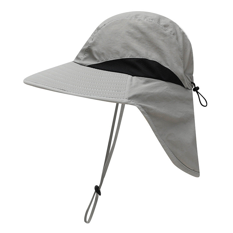 Outdoor Sun Hat for Women Youth Girls 50+ UPF Protection Safari Cap Wide Brim Fishing Hat with Neck Flap BeacH
