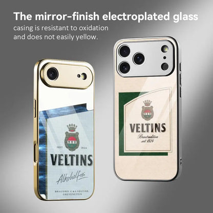 Phone Case For IPhone 17 16 15 14 13 12 Pro Max Plus Electroplated Metal Bumper Shockproof Case