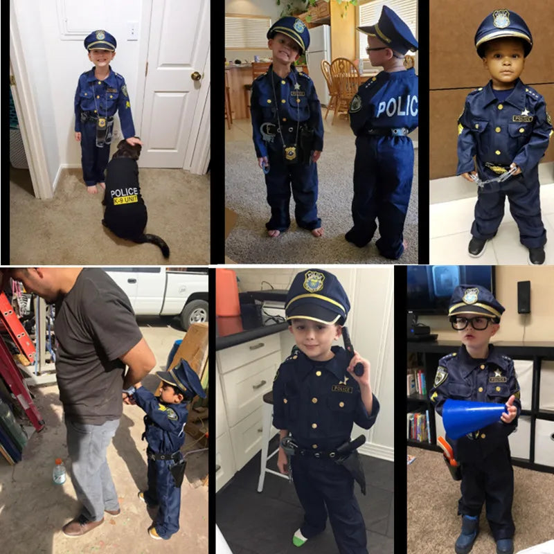 Complete Your Child's Police Costume with Walkie-talkie, Whistle & Handcuffs Accessories!