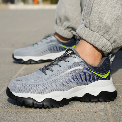 Lightweight Safety Shoes Men Work Shoes Steel Toe Cap Working Boots Sneakers Man Anti Puncture Breathable Sport Work Shoes