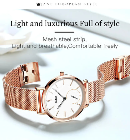 Milanese Steel Band Quartz Women's Watch 5190