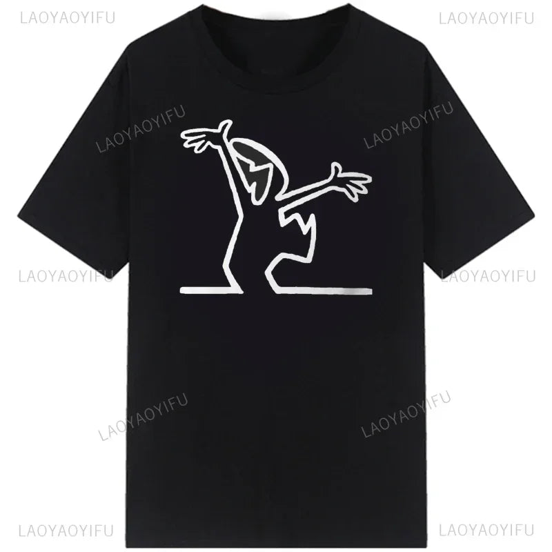 La Linea The Line Osvaldo Cavandoli TV Men Women Style Streetwear Tee Fashion Cotton T Shirt Round Neck Casual Summer Camiseta