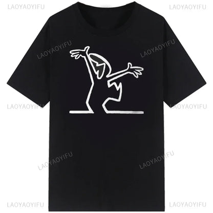 La Linea The Line Osvaldo Cavandoli TV Men Women Style Streetwear Tee Fashion Cotton T Shirt Round Neck Casual Summer Camiseta