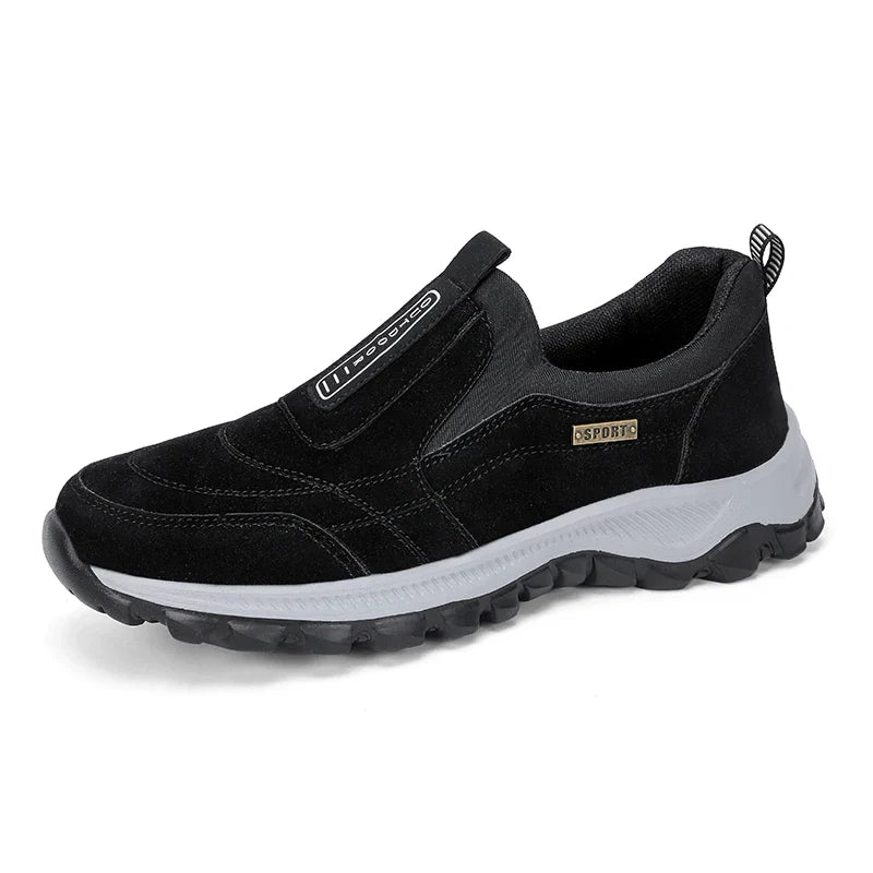 2025 New lightweight casual sports shoes, men's plaque-sized running shoes, loafers, walking and outdoor hiking shoes