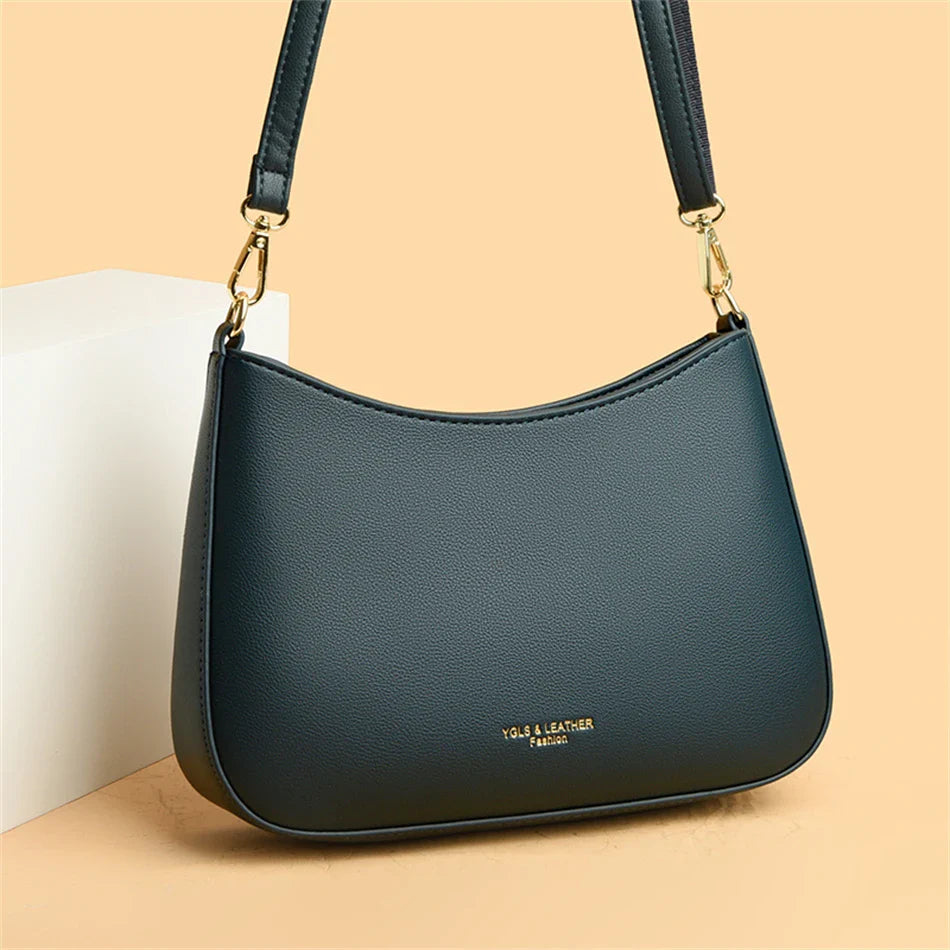 High Quality Underarm Shoulder Bags for Women 2024 Solid Color New Texture Leather Crossbody Bag Luxury Designer Handbags Sac
