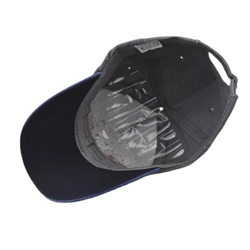 Baseball Cap Men's Fashion Embroidered Pentagram Letter Caps Men Casual Cotton Designer Hip Hop Hat Snapback