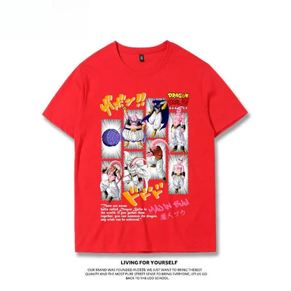 T-shirt Sun Wukong Vegeta Demon Buo Frisa Super Trendy Versatile Summer Short Sleeve Men's Fashion Top