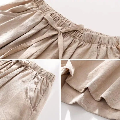 Summer Women Cotton Linen Shorts High Waist Shorts Short Pants Women Fashion Casual Sports Shorts Female S-3XL