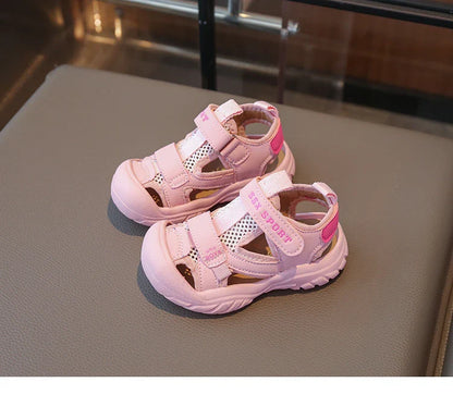 Summer Children Beach Sandals Boys Breathable Mesh Sport Sandals Baby Soft Light Kindergarten Cool Shoes