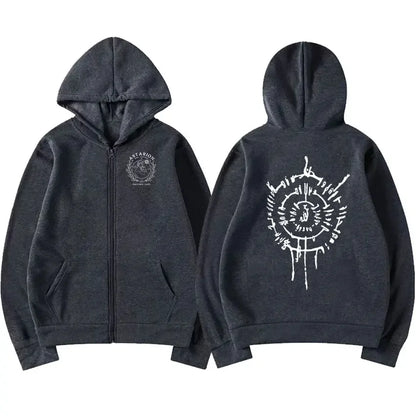 Astarion 2023 Print Zipper Hoodie Men Casual Fashion Oversized Zip Up Sweatshirt Unisex Coats Pullover Hoody Harajuku Streetwear