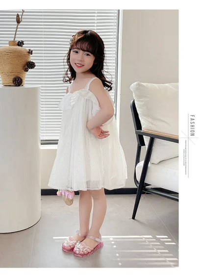 2025 New Summer Children's Sandals Little Princess Shoes Girls Sandals Baby Jelly Shoes Girls Beach Shoes