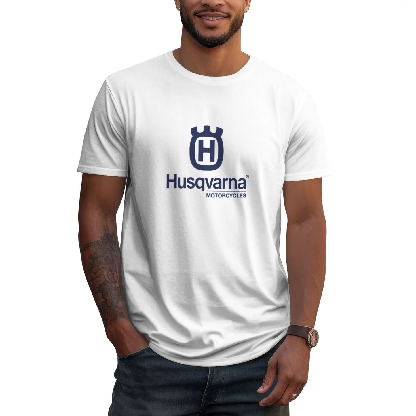 Motorcycle Print T-shirt 100% Cotton Casual Oversized Clothing Streetwear Men Graphic T Shirts for Motorcycle Enthusias