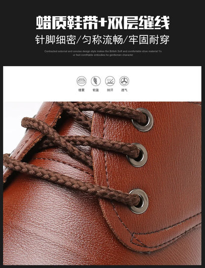 Mens Formal Business Oxford Shoes Classic Leather Dress Shoes for Wedding and Office