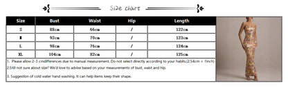 Women Flowers Sequin Patchwork Slim Party Long Dress Strapless Fashion Maxi Dress, Sexy Sleeveless Ladies Dress Vestidos