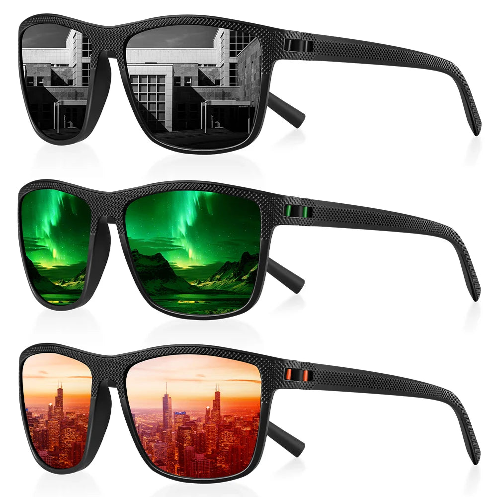 Polarized Sunglasses Men Women Retro Outdoor Sports Fishing Sun Glasses