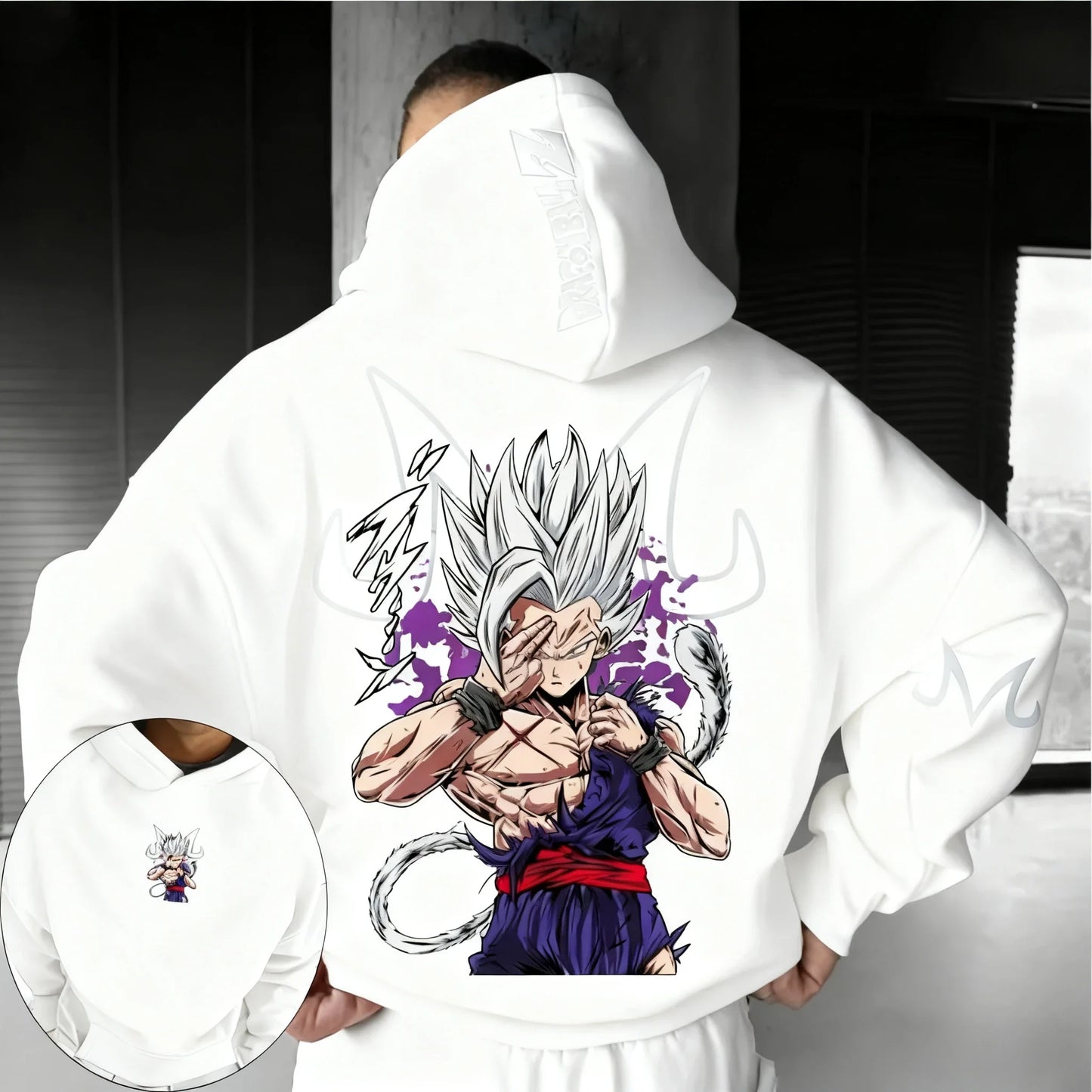Dragon Ball Anime Beast Gohan Printed Hoodie  Spring/Autumn Men's and Women's Loose Casual Harajuku Large Parent Child Top