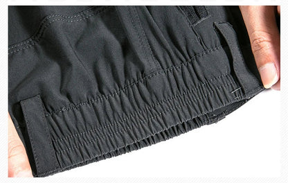 Men's Camping Hiking Pants Trekking High Stretch Summer Thin Waterproof Quick Dry UV-Proof Outdoor Travel Trousers