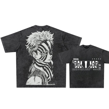 Graphic Washed T-shirts Women’s Men's Clothing  Harajuku Y2K Oversized Cotton Half-sleeve Tops