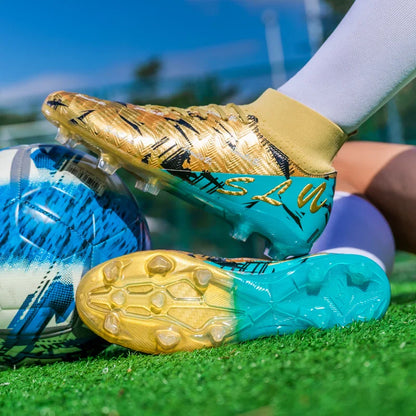 Size 34-46 Men FG/TF Football Boots Futsal Professional Unisex Kids Soccer Shoes Training Outdoor Boys Football Shoes Sneakers