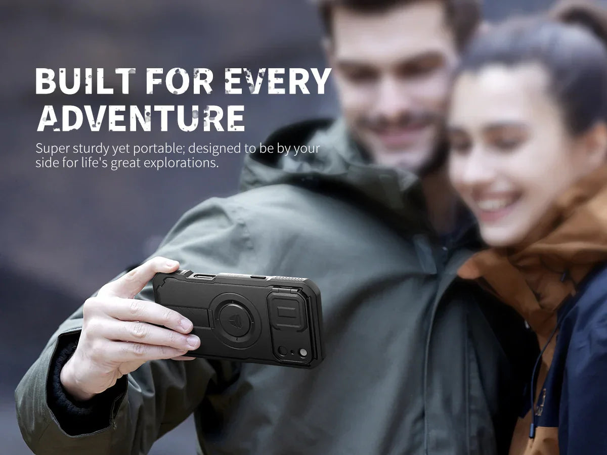 For iphone 17 Series case with Camera Cover & Adjustable Kickstand Compatible With MagSafe Shockproof  Magnetic Protective Cover