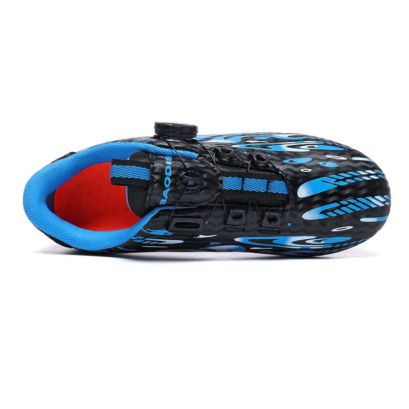 Kids Soccer Cleats Football Shoes Studs Non Slip Breathable Lightweight Training Sports Boys Girls Children Football Match Boots