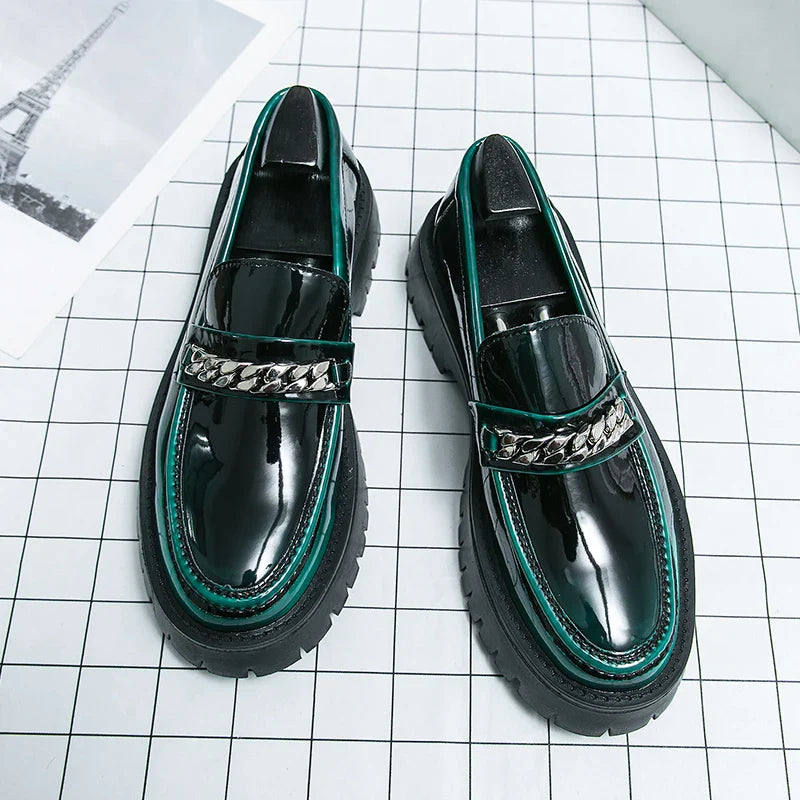 Sapatos Casuais Masculinos de Couro Clássicos – Marrom/Preto, Respiráveis, Tamanhos Europeus 40–48
