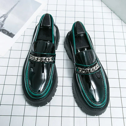Sapatos Casuais Masculinos de Couro Clássicos – Marrom/Preto, Respiráveis, Tamanhos Europeus 40–48