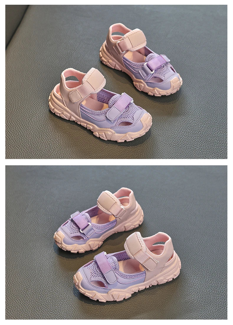 Children Shoes Sport Breathable Boys Sneakers Brand Kids Sandals for Girl Trainers PEclass Casual Child Flat Tennis Shoes E05313