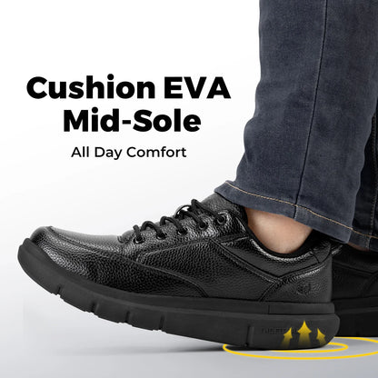 Wide Version Men's Leather Shoes Walking Shoes Oxford Shoes For Formal Business Shoe Comfortable All Day Wear