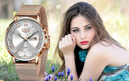 2024 New Watch Women Luxury Watches Ladies Creative Steel Women's Bracelet Watches Female Waterproof Clock Relogio Feminino