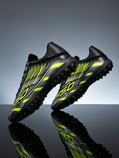 TF Soccer Cleats Men Women Kids PU Synthetic Upper Rubber Outsole Wear-resistant Non-slip Training Shoes