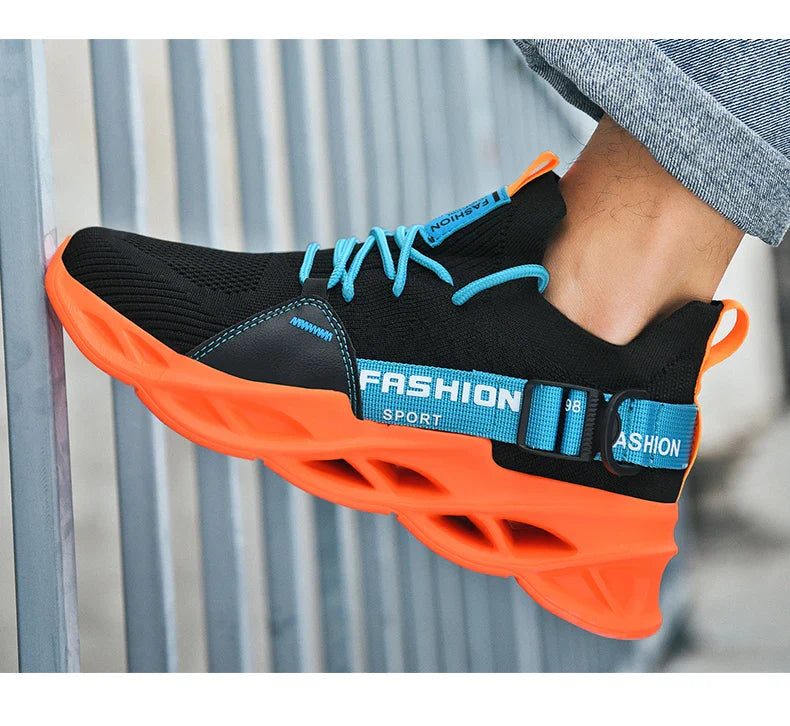 Tênis Masculino de Malha Respirável Casual Sapatos Masculinos Unissex Leve Macio Sola Grossa Buraco Sapatos de Casal Tênis Atlético Sapatos Femininos