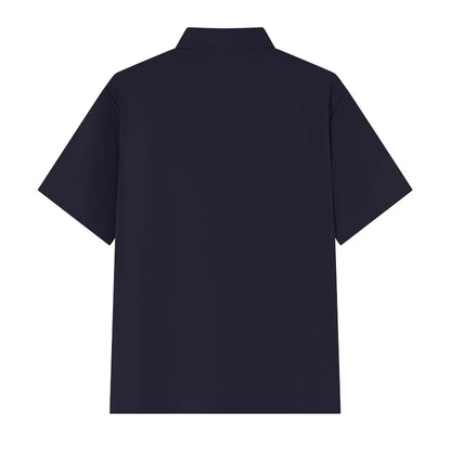 Polo Shirt Men Plus Size 4XL 5XL 6XL 7XL Short Sleeve Knitted Polo Shirts Loose Polos Oversized Tops Big Size Men Clothing T シャツ