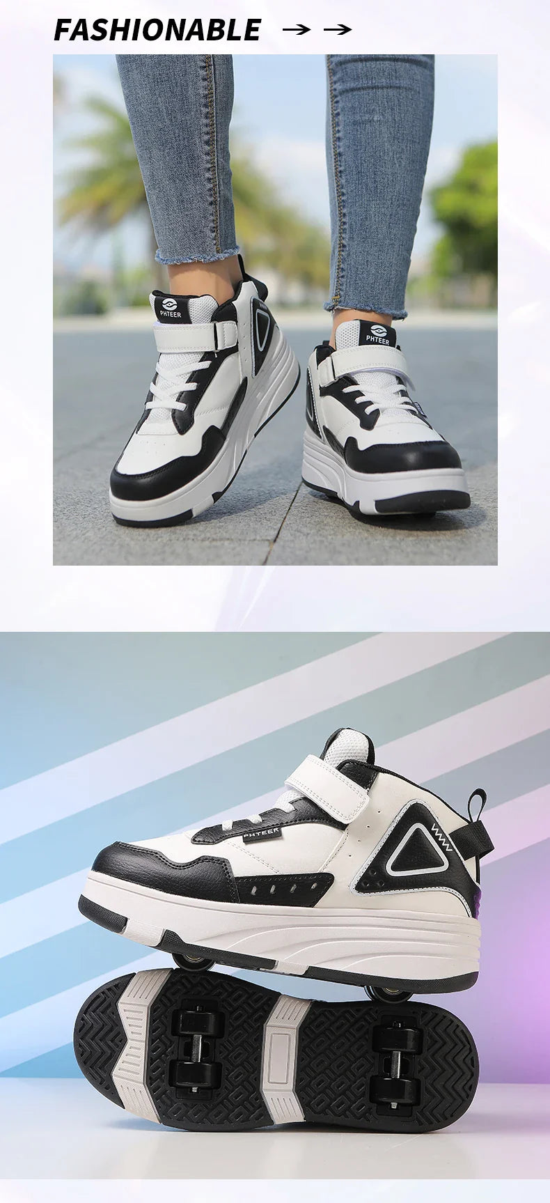 Children Roller Skate Shoes Kids Autumn Children Fashion Casual Sports Toy Birthday Gift Games Boys 4 Wheels Sneakers Girls