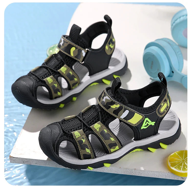 Children Girls Boys Sandals Children Beach Sandals Non-slip Soft Bottom Breathable Boys Shoes Outdoor Kids Shoes