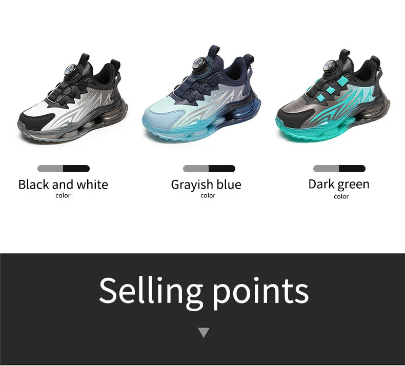 Boys Sports Sneakers Kids Athletic Shoes Outdoor Running Tennis Basketball Casual Walking Footwear Non-slip Size 29-39