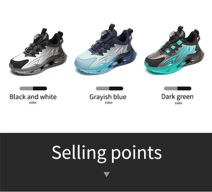 Boys Sports Sneakers Kids Athletic Shoes Outdoor Running Tennis Basketball Casual Walking Footwear Non-slip Size 29-39