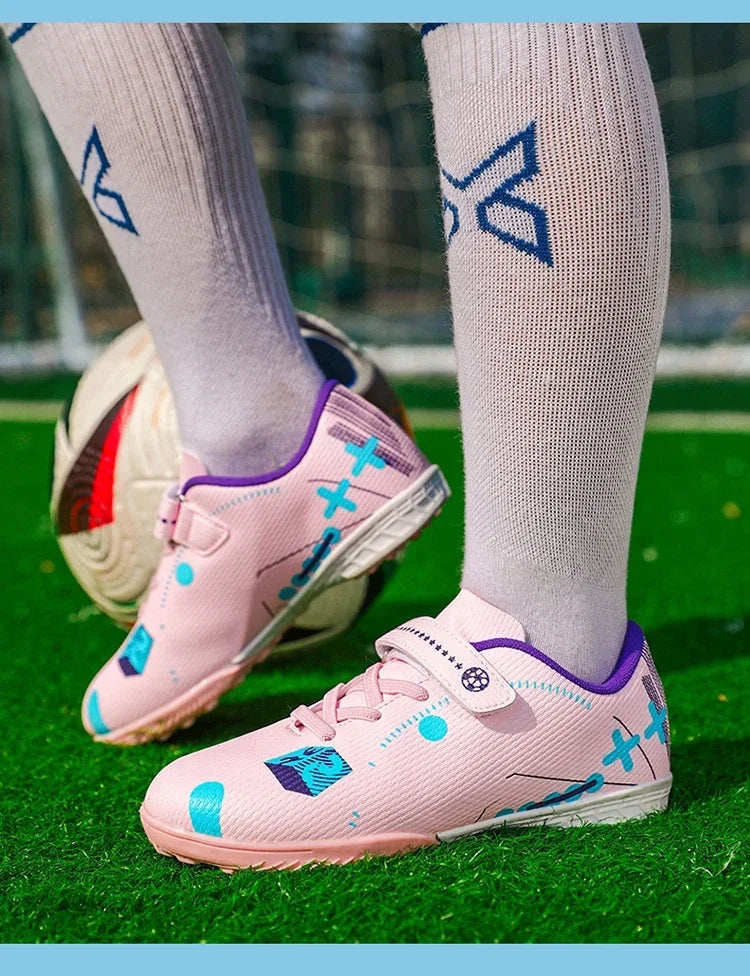 Soccer Shoes for Children Professional Original Kids Football Boots Society Kid Sneakers Indoor Football Trainers Youth Sports