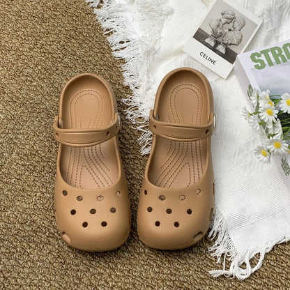 Kids'Casual Sandals EVA Summer Fashion Outdoor Soft Bottom Children Breathable Anti-slip Beach shoes Black White Size 36-41