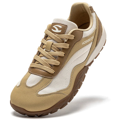 Barefoot Hiking Shoes Unisex Wide Width Trail Running Sneakers Zero Drop Artificial Leather Retro Walking Shoes