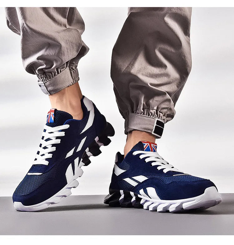 Men's and women's running shoes breathable casual sneakers anti-slip vibration comfortable walking shoes 36-48