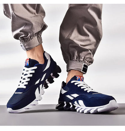 Men's and women's running shoes breathable casual sneakers anti-slip vibration comfortable walking shoes 36-48
