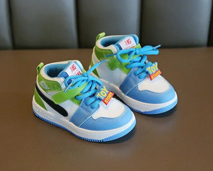 Fashion Children Sneakers Outdoor Non-Slip Boy Girl Casual Board Footwear Colorful High-top Kid Running Sports Leisure Shoes