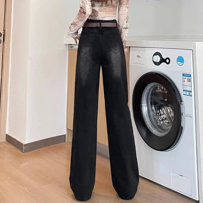 High Waist Loose Wide Leg Jeans