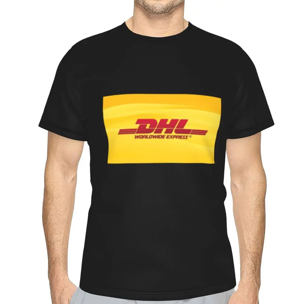 Global Express DHL T-Shirt for Men Cotton T Shirts Men's Tees Short Round Neck Summer Clothes Tops