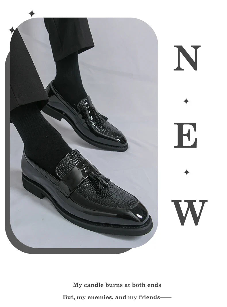Classic Social Formal Leather Shoes Men Party Leather Casual Business Shoes Men Leather Loafers High Quality Men's Dress Shoes