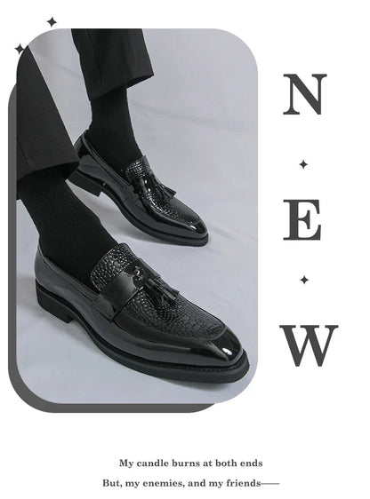 Classic Social Formal Leather Shoes Men Party Leather Casual Business Shoes Men Leather Loafers High Quality Men's Dress Shoes