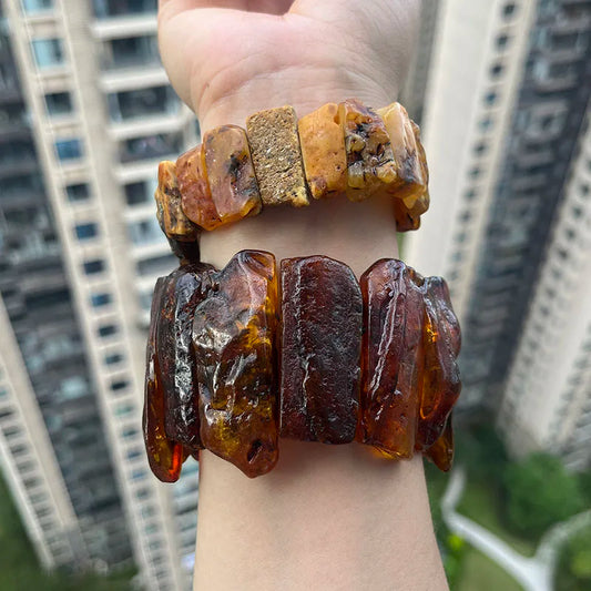 New Amber Bracelet&Bangle for Unisex Gogerous Gift 100% Natural Genuine Bead Factory Baltic Stone Europe Unique Jewelry Supplier