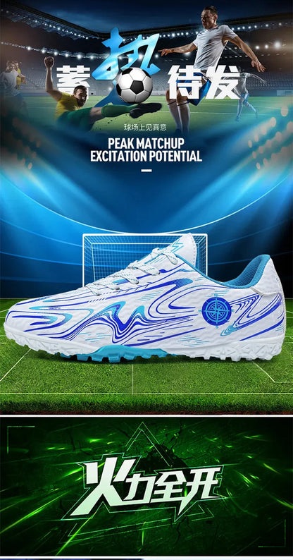 Men's football shoes with long studs for men, women, children, boys, teenagers, sports sneakers, outdoor training shoes